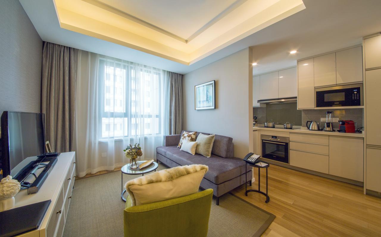 One Sunland Serviced Suites Managed By Lanson Place Shanghai Buitenkant foto